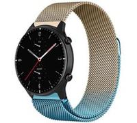Strap-it Bracelet milanais - compatible pour Amazfit GTR 2 (bleu/or) G