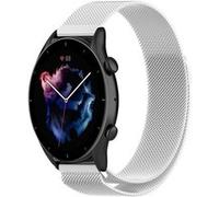 Strap-it Bracelet Milanais - compatible pour Amazfit GTR 3 (Pro) (argent) G
