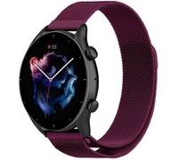 Strap-it Bracelet milanais - compatible pour Amazfit GTR 3 (Pro) (violet) G