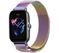 Strap-it Bracelet Milanais - compatible pour Amazfit GTS 3 (arc-en-ciel) G