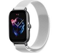 Strap-it Bracelet Milanais - compatible pour Amazfit GTS 3 (argent) G