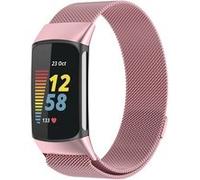 Strap-it Bracelet Milanais - compatible pour Fitbit Charge 5 (rose) G
