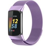 Strap-it Bracelet Milanais - compatible pour Fitbit Charge 5 (violet clair) G