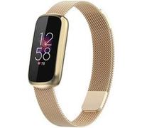 Strap-it Bracelet Milanais - compatible pour Fitbit Luxe (champagne) G