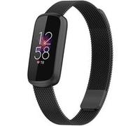 Strap-it Bracelet Milanais - compatible pour Fitbit Luxe (noir) G