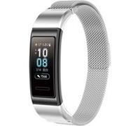 Strap-it Bracelet Milanais - compatible pour Huawei Band 3/4 Pro (argent) G