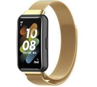 Strap-it Bracelet Milanais - compatible pour Huawei Band 7 (or) G