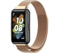Strap-it Bracelet Milanais - compatible pour Huawei Band 7 (or rose) G