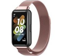 Strap-it Bracelet Milanais - compatible pour Huawei Band 7 (rose) G