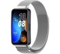 Strap-it Bracelet Milanais - compatible pour Huawei Band 8 (argent) G