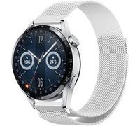 Strap-it Bracelet Milanais - compatible pour Huawei Watch GT 3 46mm (argent) G