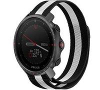 Strap-it Bracelet Milanais - compatible pour Polar Grit X Pro (noir/blanc) G