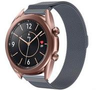 Strap-it Bracelet Milanais - compatible pour Samsung Galaxy Watch 3 41mm (gris sidéral) G