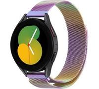Strap-it Bracelet Milanais - compatible pour Samsung Galaxy Watch 5 - 40mm (arc-en-ciel) G