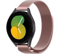 Strap-it Bracelet Milanais - compatible pour Samsung Galaxy Watch 5 - 40mm (rose) G