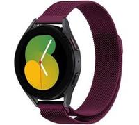 Strap-it Bracelet Milanais - compatible pour Samsung Galaxy Watch 5 - 40mm (violet) G