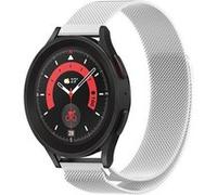 Strap-it Bracelet Milanais - compatible pour Samsung Galaxy Watch 5 Pro (argent) G