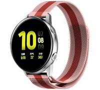 Strap-it Bracelet milanais - compatible pour Samsung Galaxy Watch Active (rouge/rose) G