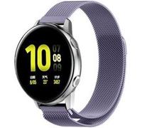 Strap-it Bracelet milanais - compatible pour Samsung Galaxy Watch Active (violet clair) G