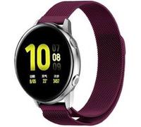 Strap-it Bracelet milanais - compatible pour Samsung Galaxy Watch Active (violet) G