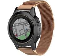 Strap-it Bracelet Milanais - compatible pour Samsung Galaxy WatchFenix 5x / 6x (or rose) G