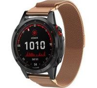 Strap-it Bracelet Milanais - compatible pour Samsung Galaxy WatchFenix 7x (or rose) G