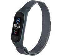 Strap-it Bracelet Milanais - compatible pour Xiaomi Mi Band 5 (gris) G