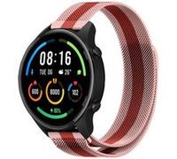 Strap-it Bracelet milanais - compatible pour Xiaomi Mi Watch (rouge/rose) G