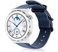 Strap-it Bracelet nylon boucle - compatible pour Huawei Watch GT 3 Pro 43mm (bleu) G