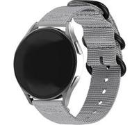 Strap-it Bracelet nylon boucle - compatible pour Samsung Galaxy Watch 4 40mm (gris) G