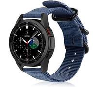 Strap-it Bracelet nylon boucle - compatible pour Samsung Galaxy Watch 4 Classic 46mm (bleu) G