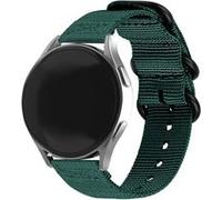 Strap-it Bracelet nylon boucle - compatible pour Samsung Galaxy Watch 4 Classic 46mm (vert foncé) G