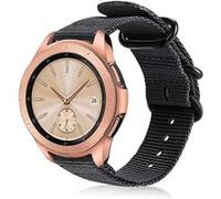 Strap-it Bracelet nylon boucle - compatible pour Samsung Galaxy Watch 42mm (noir) G