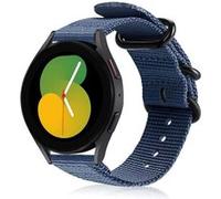 Strap-it Bracelet nylon boucle - compatible pour Samsung Galaxy Watch 5 - 40mm (bleu) G