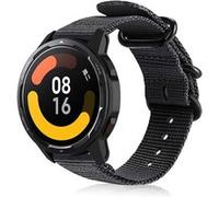 Strap-it Bracelet nylon boucle - compatible pour Xiaomi Watch S1 (noir) G