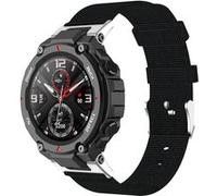 Strap-It Bracelet nylon canvas - compatible pour Amazfit T- Rex (Pro) (noir) G