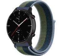 Strap-It Bracelet nylon - compatible pour Amazfit GTR 2 (vert mousse) G