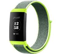 Strap-it Bracelet nylon - compatible pour Fitbit Charge 3 - fluorescent - Taille unique G