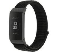 Strap-it Bracelet nylon - compatible pour Fitbit Charge 3 (noir) G