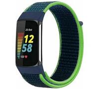 Strap-It Bracelet nylon - compatible pour Fitbit Charge 5 (citron vert) G