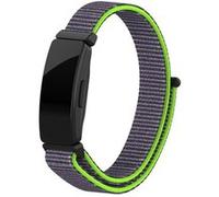 Strap-it Bracelet nylon - compatible pour Fitbit Inspire (vert) G
