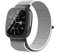 Strap-it Bracelet nylon - compatible pour Fitbit Versa 4 (gris) G