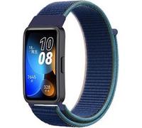 Strap-it Bracelet nylon - compatible pour Huawei Band 8 (bleu foncé) G