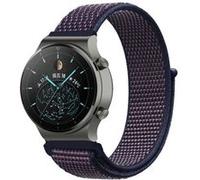 Strap-it Bracelet nylon - compatible pour Huawei Watch GT 2 Pro (violet-bleu) G