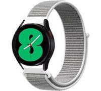 Strap-it Bracelet nylon - compatible pour Samsung Galaxy Watch 4 40mm (coquillage) G