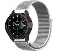 Strap-it Bracelet nylon - compatible pour Samsung Galaxy Watch 4 Classic 46mm (coquillage) G