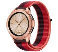 Strap-it Bracelet nylon - compatible pour Samsung Galaxy Watch 42mm (rouge cerise) G