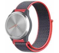 Strap-it Bracelet nylon - compatible pour Samsung Galaxy WatchVivomove 3s - 39mm - poudre brillante G