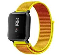 Strap-it Bracelet nylon - compatible pour Xiaomi - compatible pour Amazfit Bip (jaune clair) G