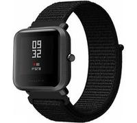 Strap-it Bracelet nylon - compatible pour Xiaomi - compatible pour Amazfit Bip (noir)